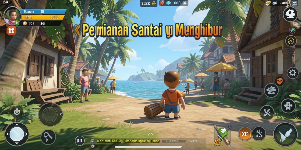 Tampilan gameplay 33ZK yang menarik dan penuh warna.