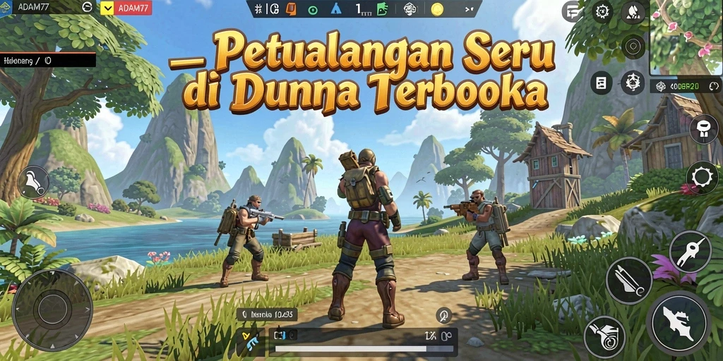 Gameplay seru dan eksploratif dari ADAM77 di dunia terbuka.