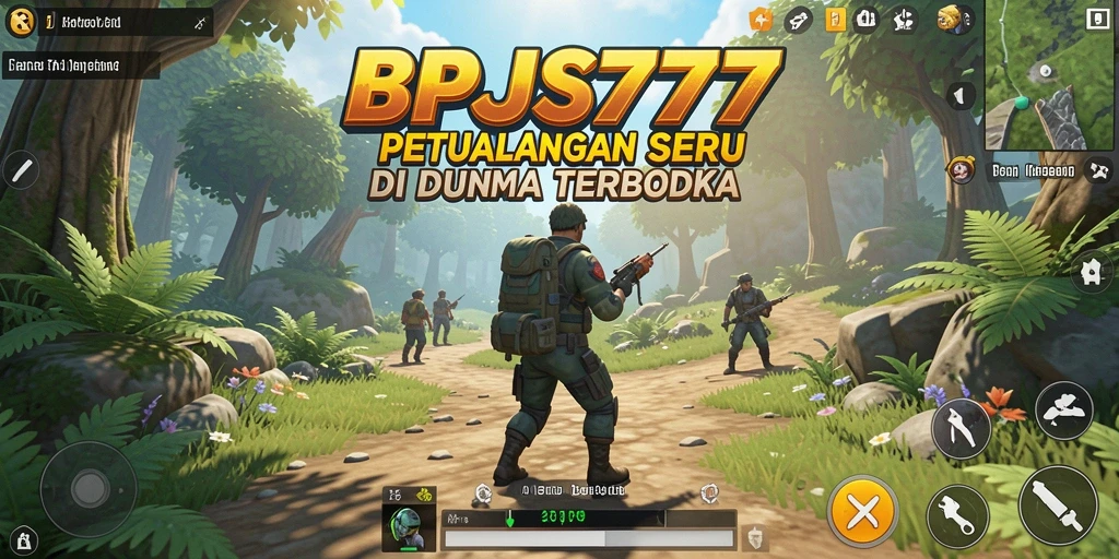 Gameplay seru di dunia terbuka BPJS777 yang luas.
