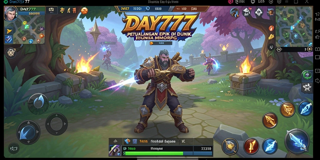 Tampilan menarik dari gameplay MMORPG DAY777 yang penuh petualangan.