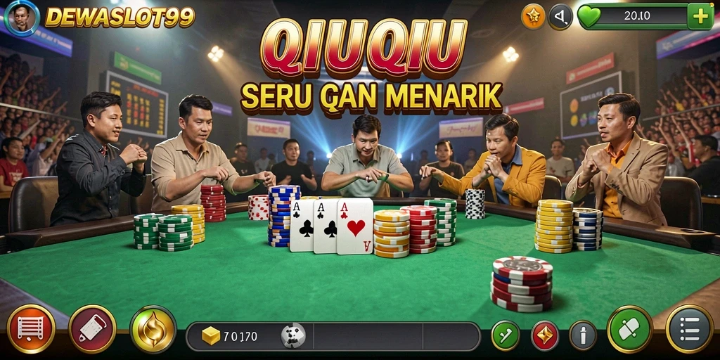 Tampilan screenshot gameplay QiuQiu DEWASLOT99 yang seru.