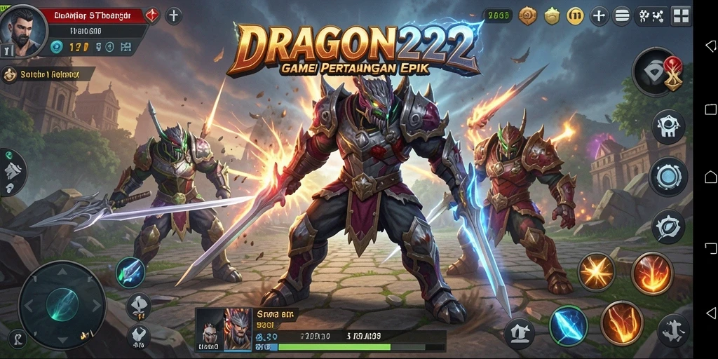 Tampilan gameplay seru dalam DRAGON222.
