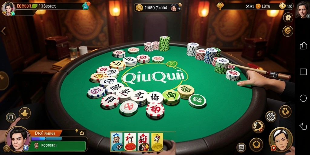 Tampilan gameplay QiuQiu yang menarik dan interaktif.