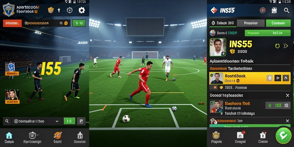 Tampilan gameplay INS55 dengan taruhan olahraga yang menarik.