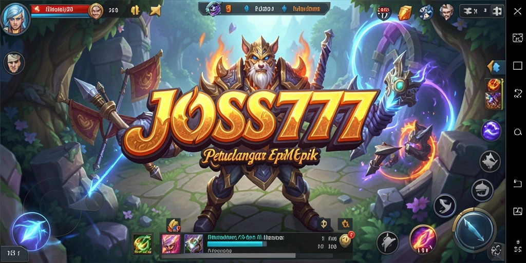 Gambaran gameplay JOSS777 yang menampilkan pertarungan epik di dunia MMORPG.