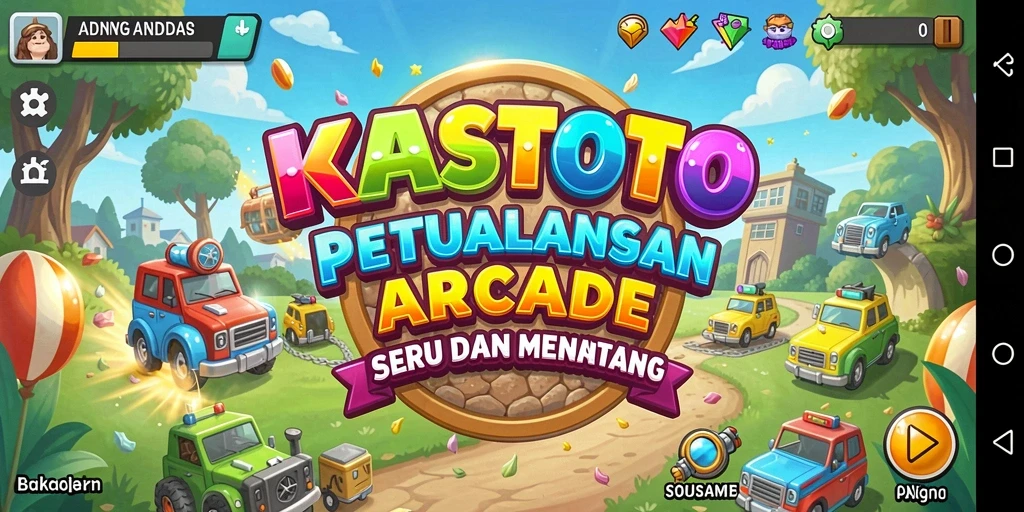 Tampilan gameplay seru dari KASTOTO yang penuh tantangan.