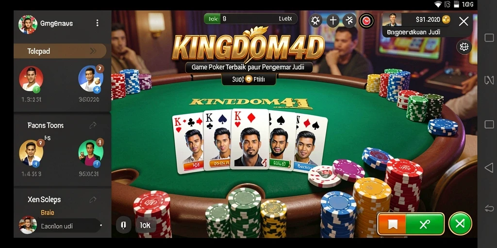 Tampilan gameplay KINGDOM4D yang menegangkan dan seru.