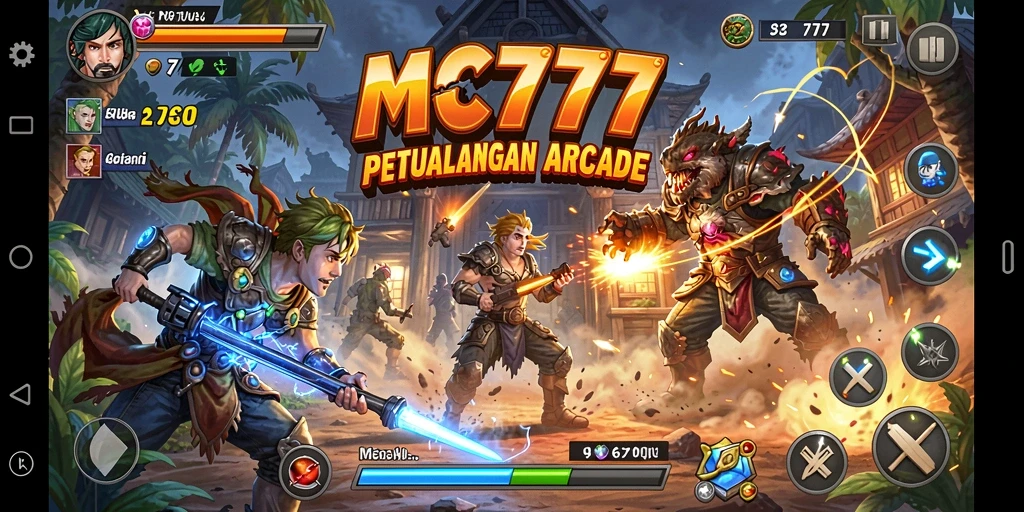 Screenshot gameplay MC777 dengan aksi seru di level menantang.