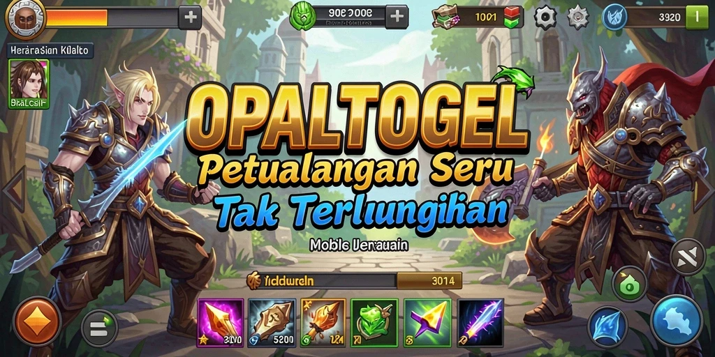 Tangkapan layar menampilkan kegembiraan gameplay petualangan OPALTOGEL.