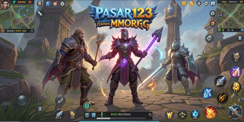 Tangkapan layar dari gameplay menakjubkan di PASAR123 MMORPG.