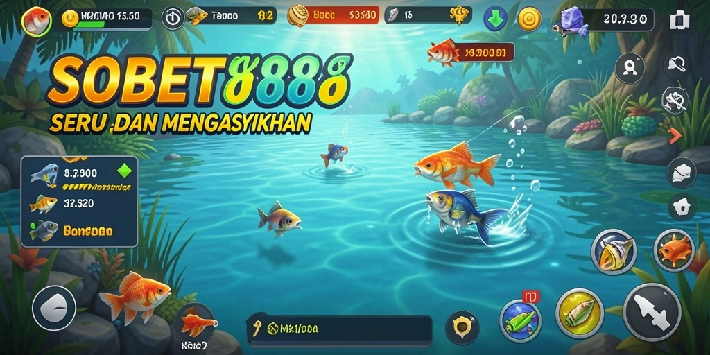 Tampilan gameplay SOBET88 yang seru dan memikat saat memancing.