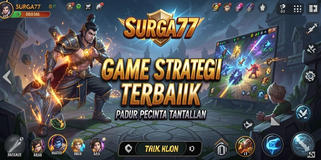 Tampilan screenshot gameplay menegangkan dari SURGA77 yang menguji strategi.