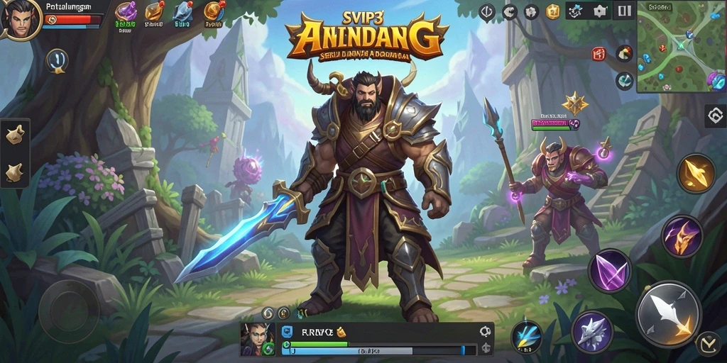 Screenshot gameplay SVIP3 yang penuh aksi dan petualangan.