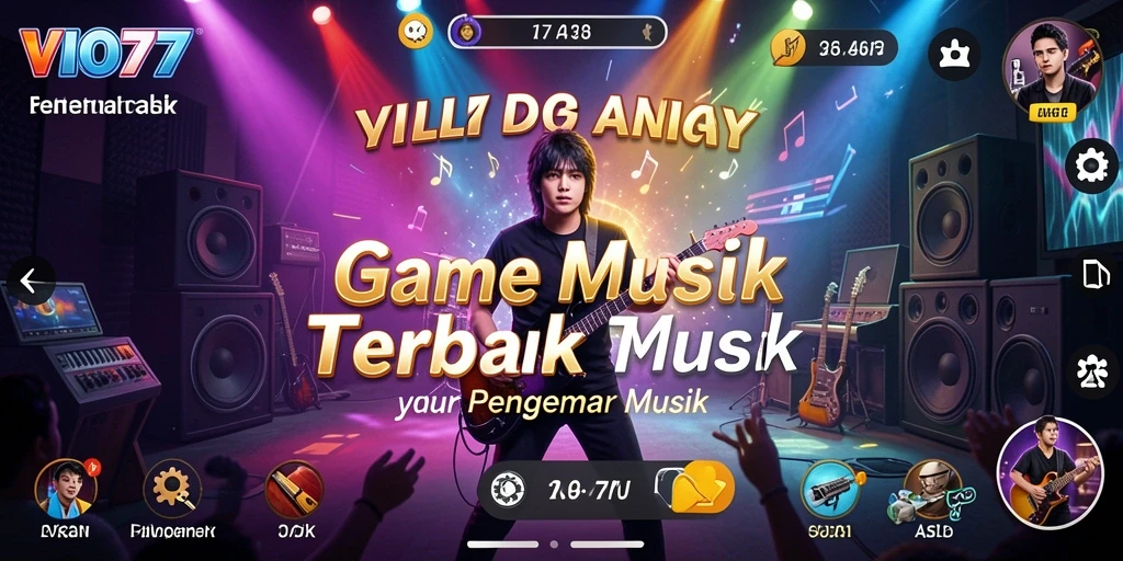 Screenshot gameplay VIO77 menampilkan pemain menikmati tantangan musik.